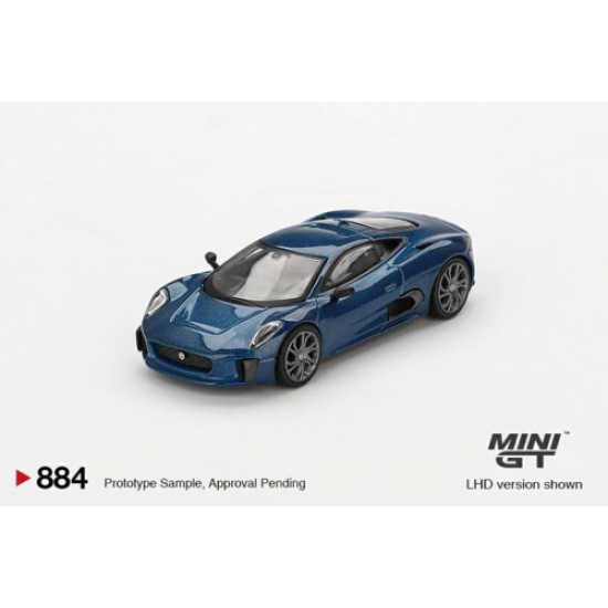 1/64 JAGUAR C-X75 BLUE (LHD) BLISTER PACKAGING