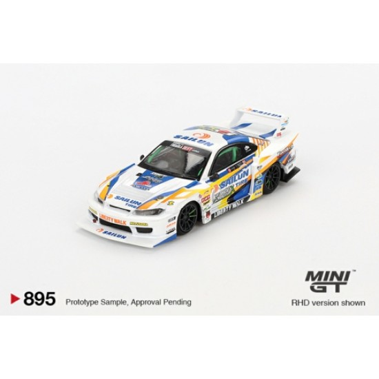 1/64 NISSAN LB-SUPER SILHOUETTE S15 SILVIA NO.555 2023 FORMULA DRIFT JAPAN (RHD) BLISTER PACKAGING