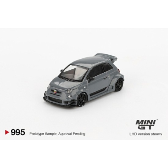 1/64 ABARTH 595 LB-WORKS X ABAS WORKS GREY (LHD) BLISTER PACKAGING