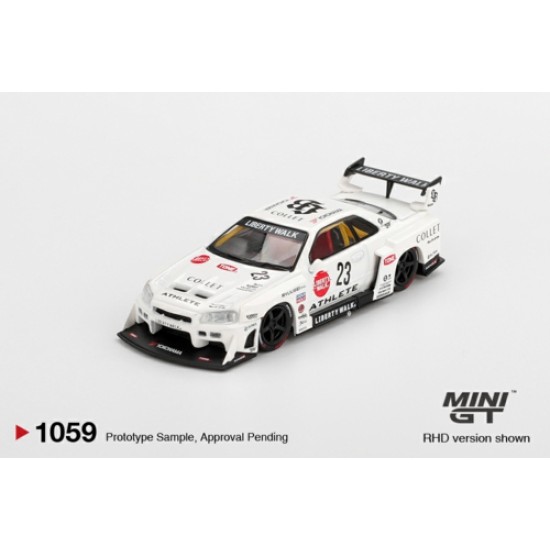 1/64 NISSAN LB-ER34 SUPER SILHOUETTE ATHLETE/COLLET (RHD) BLISTER PACKAGING 1/64 NISSAN LB-ER34 SUPER SILHOUETTE ATHLETE/COLLET (RHD) BLISTER PACKAGING
