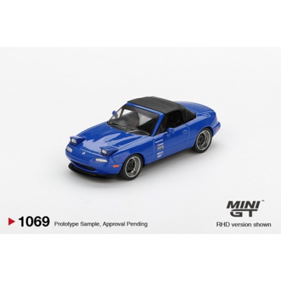 1/64 MAZDA MIATA MX-5 (NA) TUNED VERSION DARK BLUE (LHD) BLISTER PACKAGING 1/64 MAZDA MIATA MX-5 (NA) TUNED VERSION DARK BLUE (LHD) BLISTER PACKAGING