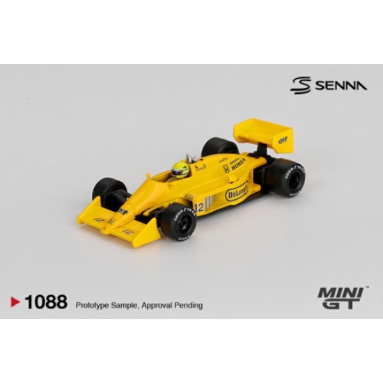 MGT01088-BL - 1/64 LOTUS 99T NO.12 AYRTON SENNA 1987 MONACO GRAND PRIX WINNER (LHD) - BLISTER PACKAGING MGT01088-BL - 1/64 LOTUS 99T NO.12 AYRTON SENNA 1987 MONACO GRAND PRIX WINNER (LHD) - BLISTER PACKAGING