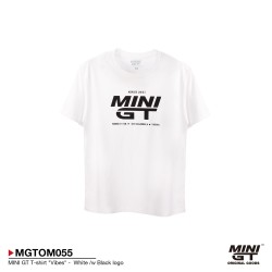 MINI GT T-SHIRT VIBES WHITE/W BLACK LOGO - L