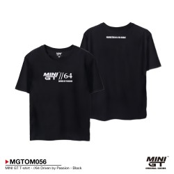 MINI GT T-SHIRT 64 DRIVEN BY PASSION BLACK - M
