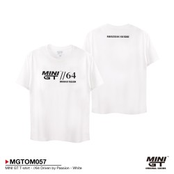 MINI GT T-SHIRT 64 DRIVEN BY PASSION WHITE - M