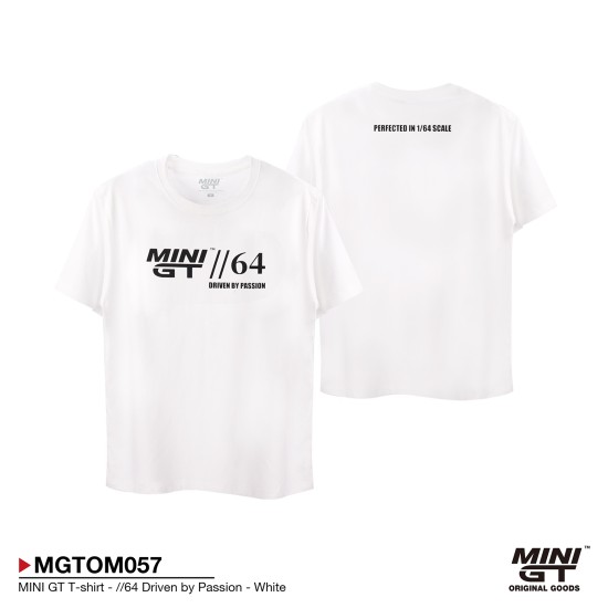 MINI GT T-SHIRT 64 DRIVEN BY PASSION WHITE - XXL