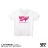 MINI GT T-SHIRT VIBES WHITE/W PINK LOGO (KIDS SIZE 8)