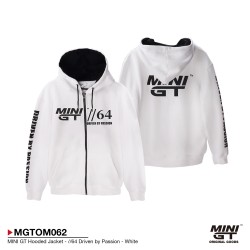 MINI GT HOODED JACKET 64 DRIVEN BY PASSION WHITE - XXL
