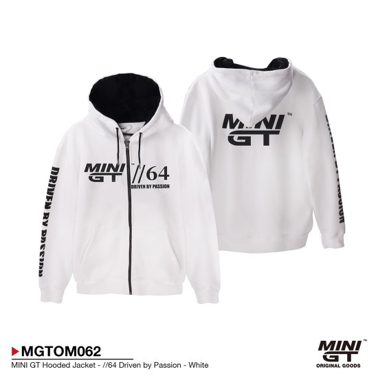 MINI GT HOODED JACKET 64 DRIVEN BY PASSION WHITE - XXL