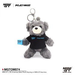 MINI GT X RE-AMEMIYA BEAR PLUSH KEYRING W/MINI GT BLUE BOX