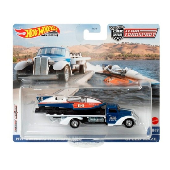 HOT WHEELS TEAM TRANSPORT HW CLASSIC HYDROPLANE SPEED WAZE #49 HCR31