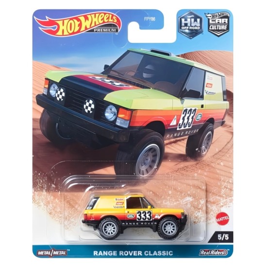 1/64 HOTWHEELS CAR CULTURES OFF ROAD RANGE ROVER CLASSIC NO.333 5/5