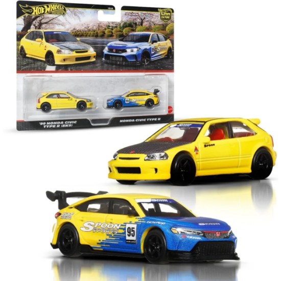 1/64 99 HONDA CIVIC TYPE R (EK9) AND HONDA CIVIC TYPE R 1/64 99 HONDA CIVIC TYPE R (EK9) AND HONDA CIVIC TYPE R