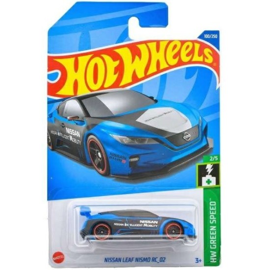 HOT WHEELS HW GREEN SPEED 2/5 NISSAN LEAF NISMO RC 02 100/250 HHF49