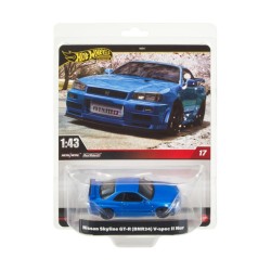 HOT WHEELS PREMIUM 1/43 NISSAN SKYLINE GT-R (BNR34) V-SPEC II NUR #17 JCP61 HOT WHEELS PREMIUM 1/43 NISSAN SKYLINE GT-R (BNR34) V-SPEC II NUR #17 JCP61