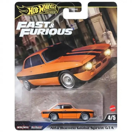 HOT WHEELS FAST AND FURIOUS ALFA ROMEO GUILIA SPRINT GTA 4/5 JBM04