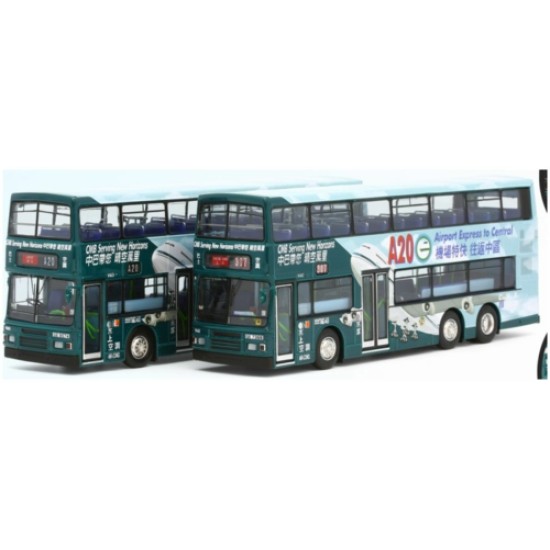 MOO63524 - 1/76 CHINA MOTOR BUS VOLVO OLYMPIAN 11M (A20 ROUTE BRANDING) VA13 RT. A20 AIRPORT