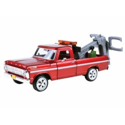 1/24 FORD F100 PICK UP WRECKER 1969 BURGUNDY 1/24 FORD F100 PICK UP WRECKER 1969 BURGUNDY