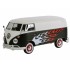 1/24 VOLKSWAGEN TYPE 2 HOT ROD BLACK/WHITE WITH FLAMES 79566