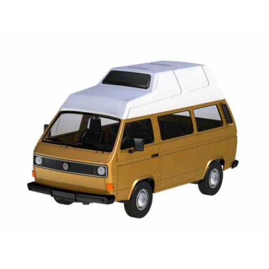 1/24 VOLKSWAGEN TYPE 2 (T3) CAMPER VAN BROWN WHITE