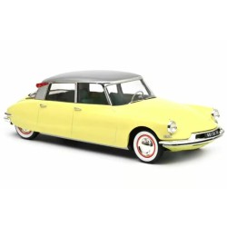 NV181762 - 1/18 1960 CITROEN DS 19 JONQUILLE YELLOW AND CARAVAN DIGUE PANORAMIC