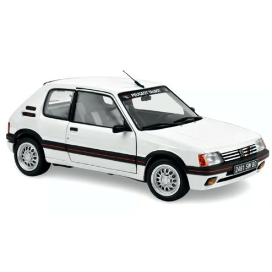 NV184839 - 1/18 1989 PEUGEOT 205 GTI 1.9 PTS DECO MEIJE WHITE