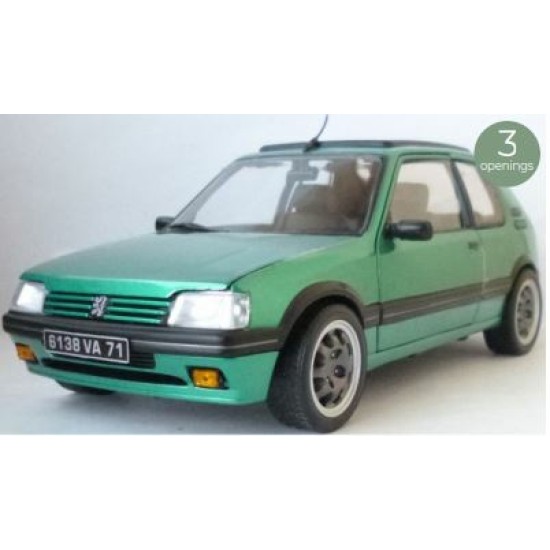 1/18 1991 PEUGEOT 205 GTI GRIFFE WITH WINDOWROOF GREEN 184847
