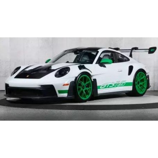 NV187372 - 1/18 PORSCHE 911 GT3 RS TRIBUTE TO CARRERA RS - WHITE AND PYTHON GREEN 2022
