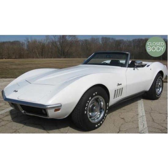 NV189038 - 1/18 1969 CHEVROLET CORVETTE CONVERTIBLE - CAN AM WHITE