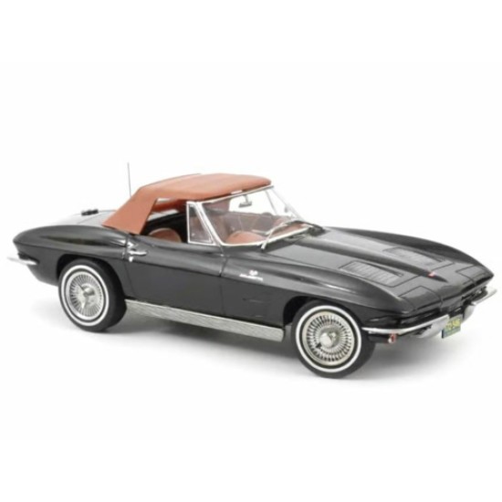 NV189055 - 1/18 CHEVROLET CORVETTE STING RAY CABRIOLET 1963 - BLACK