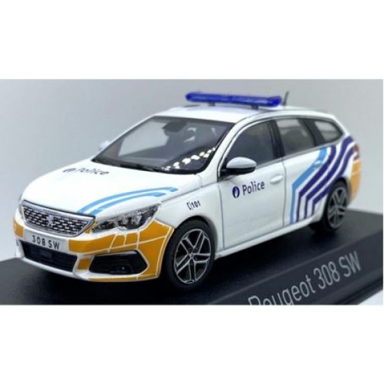 NV473945 -  1/43 2018 PEUGEOT 308 SW - BELGIAN POLICE