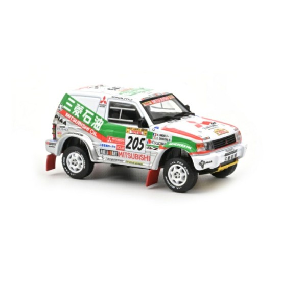 NV800162 - 1/43 MITSUBISHI PAJERO 1997 DAKAR RALLY WINNER NO.205 K.SHINOZUKA