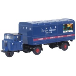 1/120 SCAMMELL MECHANICAL HORSE VAN TRAILER LNER 120MH004 1/120 SCAMMELL MECHANICAL HORSE VAN TRAILER LNER 120MH004