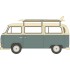1/120 VW T2 BUS/SURFBOARDS FIORD BLUE/ARCONA WHITE