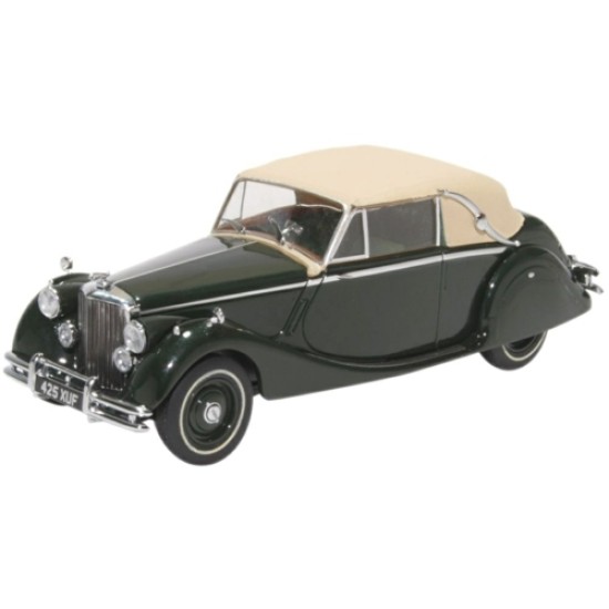 OX43JAG5002 - 1/43 JAGUAR MKV DHC CLOSED BRITISH RACING GREEN