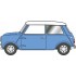 1/43 AUSTIN COOPER S MINI ISLAND BLUE/SNOWBERRY WHITE