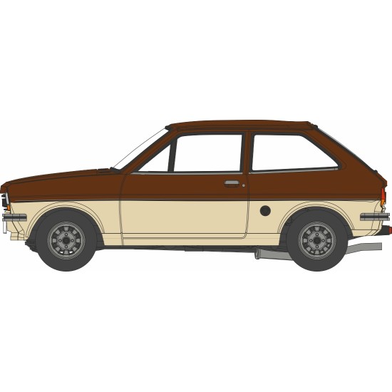 1/76 FORD FIESTA MK1 ROMAN BRONZE/CORDOBA BEIGE