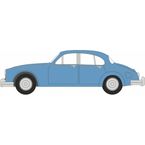 1/76 JAGUAR MK2 OPALESCENT SILVER BLUE