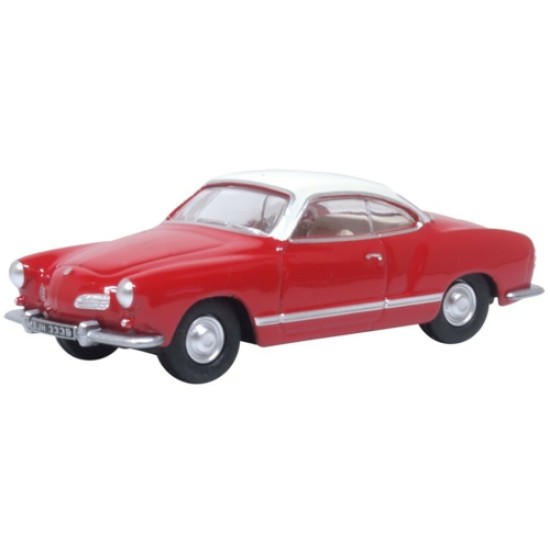 1/76 VW KARMANN GHIA HENNA RED/PEARL WHITE 76KG001