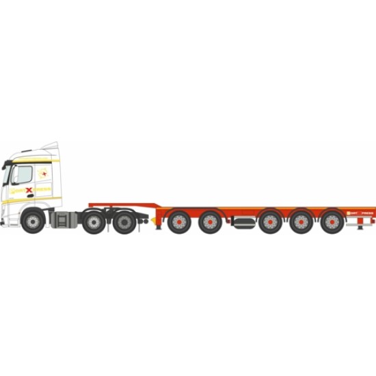 1/76 MERCEDES ACTROS SSC D-TEC COMBITRAILER PORT EXPRESS