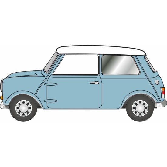 1/76 AUSTIN MINI SPEEDWELL BLUE