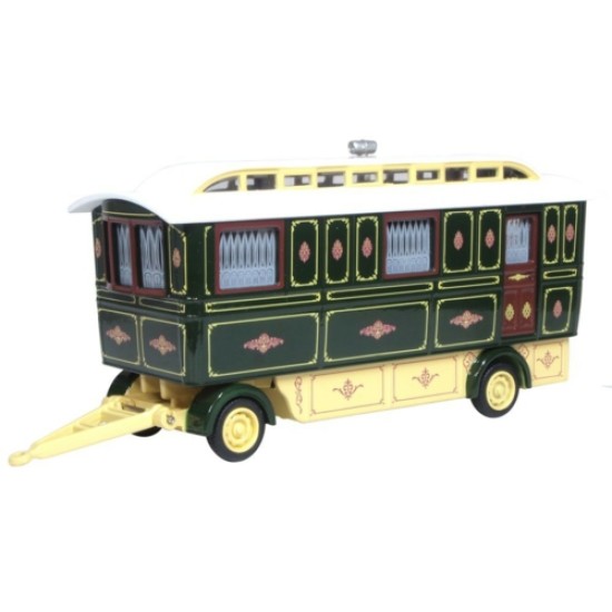 1/76 SHOWMANS CARAVAN GREEN