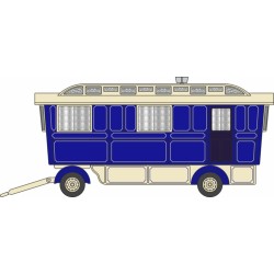 1/76 SHOWMANS CARAVAN BLUE/CREAM