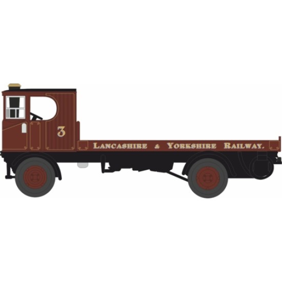 1/76 LANCASHIRE AND YORKSHIRE RAILWAY SENTINEL FLATBED