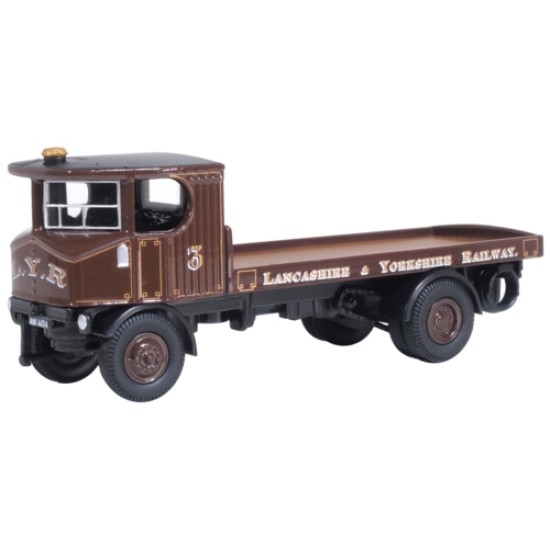 1/76 LANCASHIRE AND YORKSHIRE RAILWAY SENTINEL FLATBED