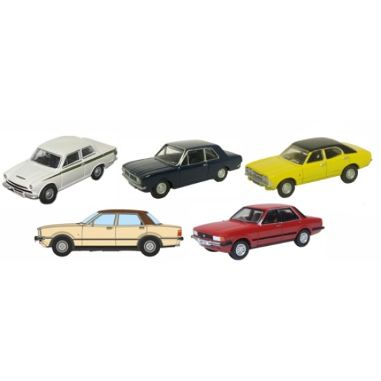 1/76 5 PIECE FORD CORTINA SET MK1/2/3/4/5 1/76 5 PIECE FORD CORTINA SET MK1/2/3/4/5