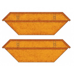 1/76 SKIP RUSTY BROWN 2 PACK