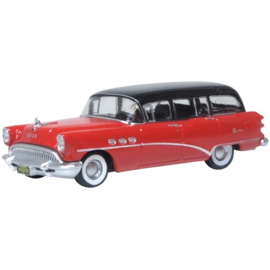 1/87 1954 BUICK CENTURY ESTATE WAGON MATADOR RED/CARLSBAD BLACK