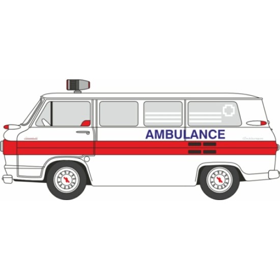 1/87 1962 CHEVROLET CORVAIR GREENBRIER AMBLEWAGON AMBULANCE