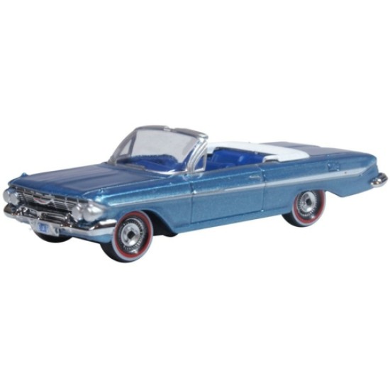 1/87 CHEVROLET IMPALA 1961 JEWEL BLUE/WHITE 87CI61006